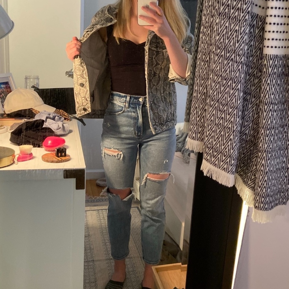 Abercrombie Straight Ripped Jeans